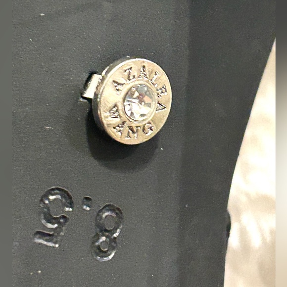 Azalea Wang Fawna Black Jewel Embellished open toe slingback women’s  size 8.5 - Picture 10 of 10